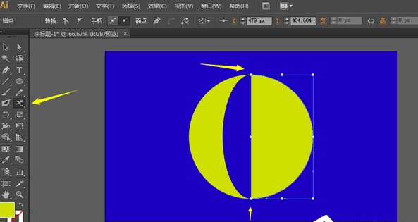 QQ截图20180508143605.png 使用Adobe illustrator绘制月牙图形的图文教程